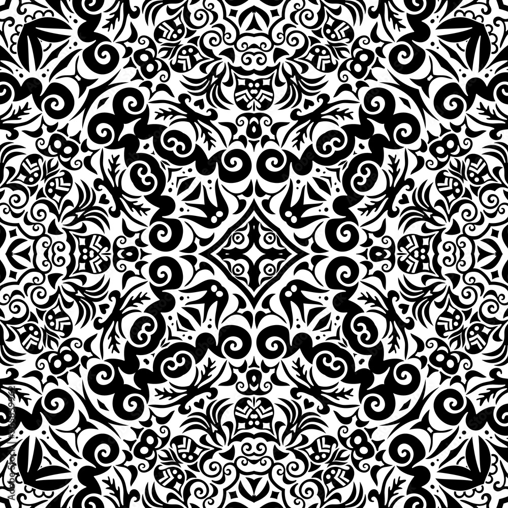 Vector ethnic hand drawn ornamental background. Vector ethnic hand drawn ornamental background.