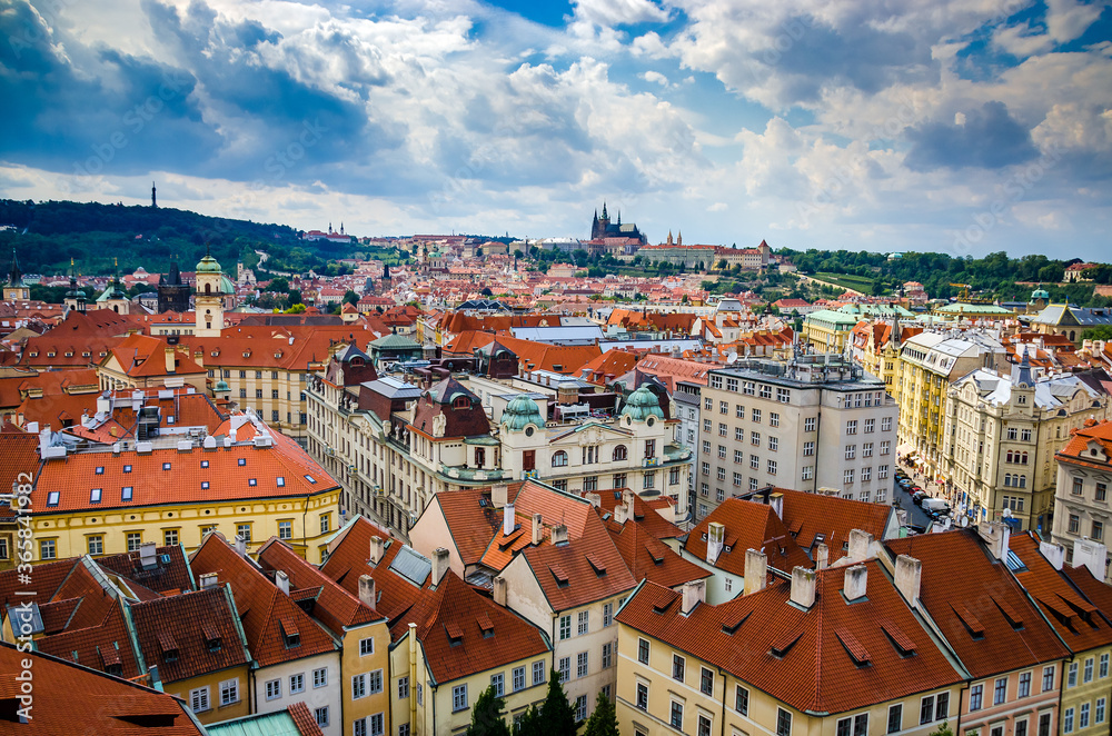 Prague, The Czech Republic: Beautiful view from Oldtown Hall