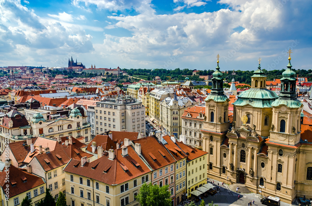 Prague, The Czech Republic: Beautiful view from Oldtown Hall