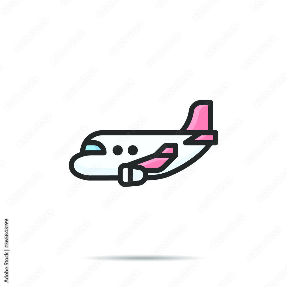 Airplane icon line vector illustration Airplane icon line vector illustration