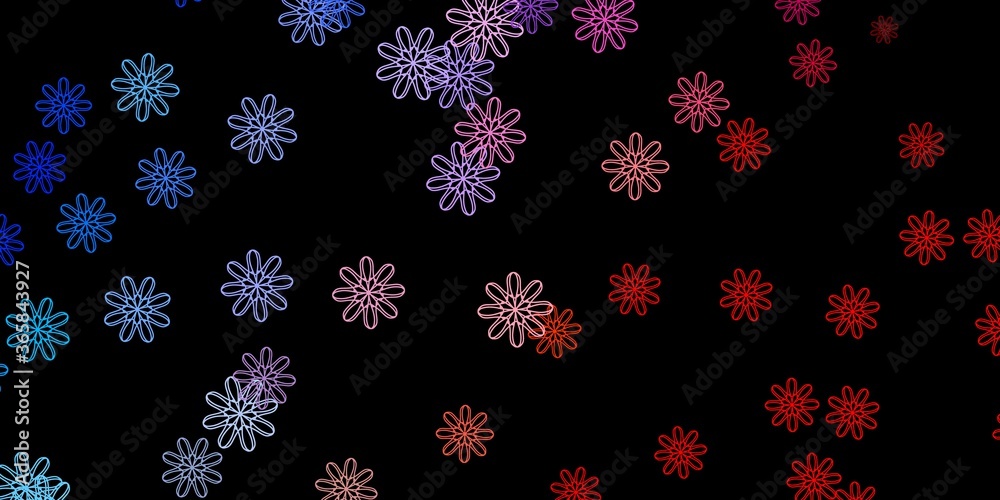 Dark Blue, Red vector pattern with abstract shapes. Dark Blue, Red vector pattern with abstract shapes.