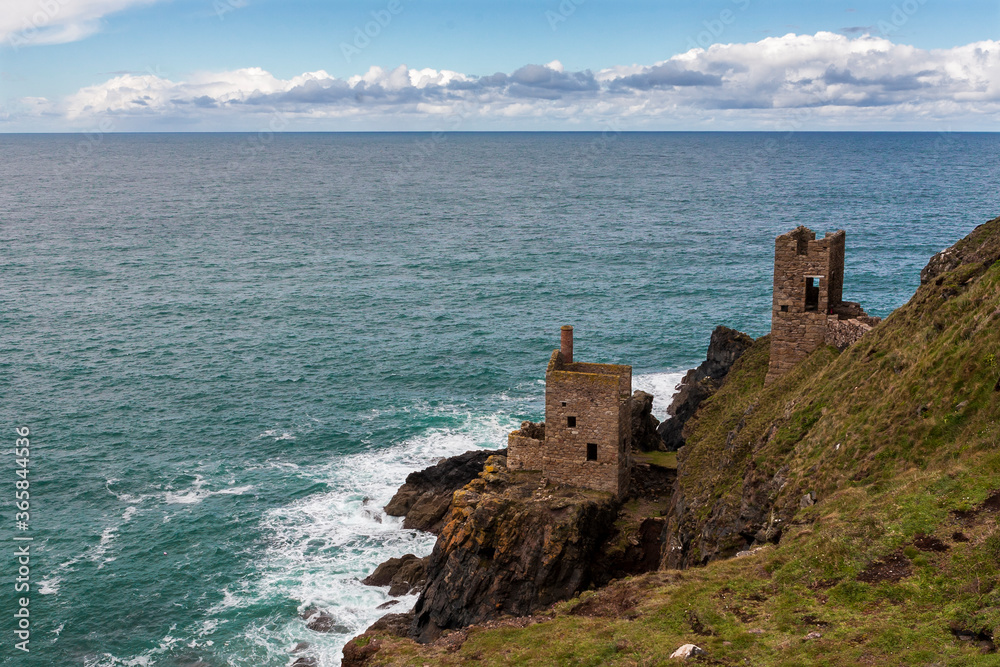 Crown's Engine Houses, Botallack Mine, St Just, Penwith Peninsula, Cornwall, UK
