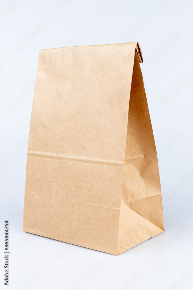 Brown paper bags on white background Brown paper bags on white background