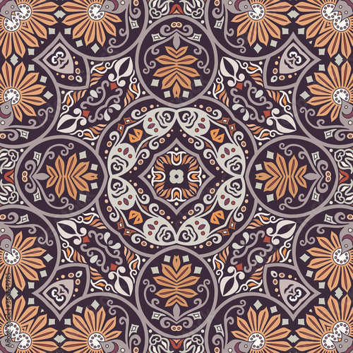 Vector ethnic nature ornamental background