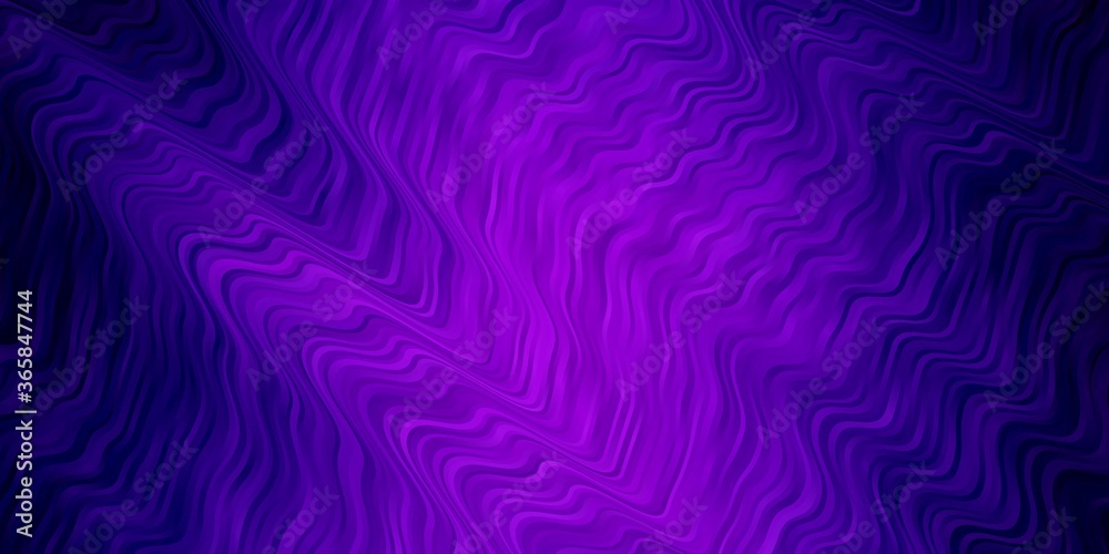 Obraz premium Light Purple vector background with bent lines. Abstract illustration with gradient bows. Pattern for websites, landing pages.
