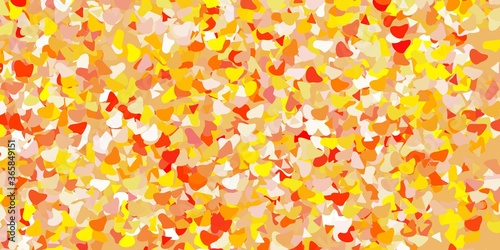 Light orange vector background with random forms.