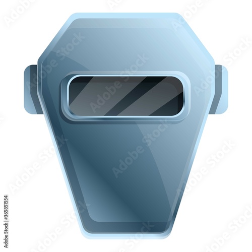 Welder mask icon. Cartoon of welder mask vector icon for web design isolated on white background