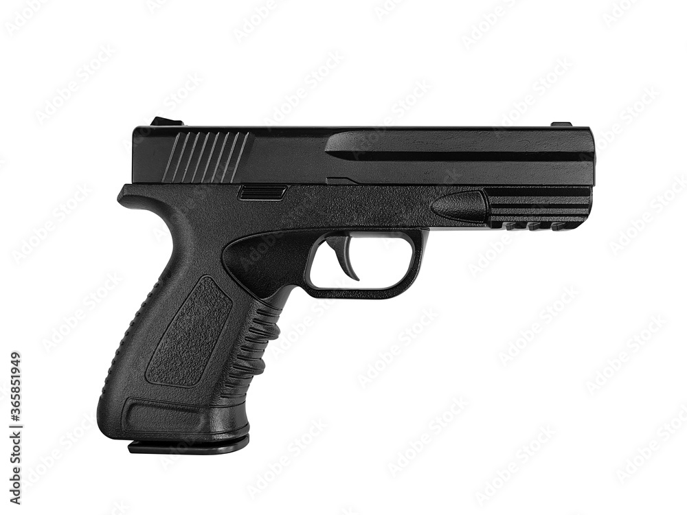 Pistol isolated on white background