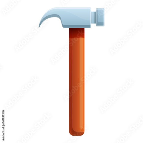 Blacksmith home hammer icon. Cartoon of blacksmith home hammer vector icon for web design isolated on white background