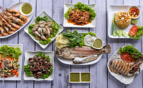 Thai Sea Food Mixed Dishes 