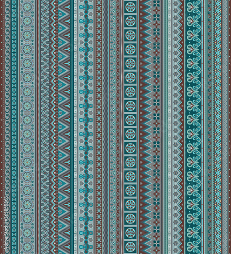 Abstract ethnic stripe pattern, vector background