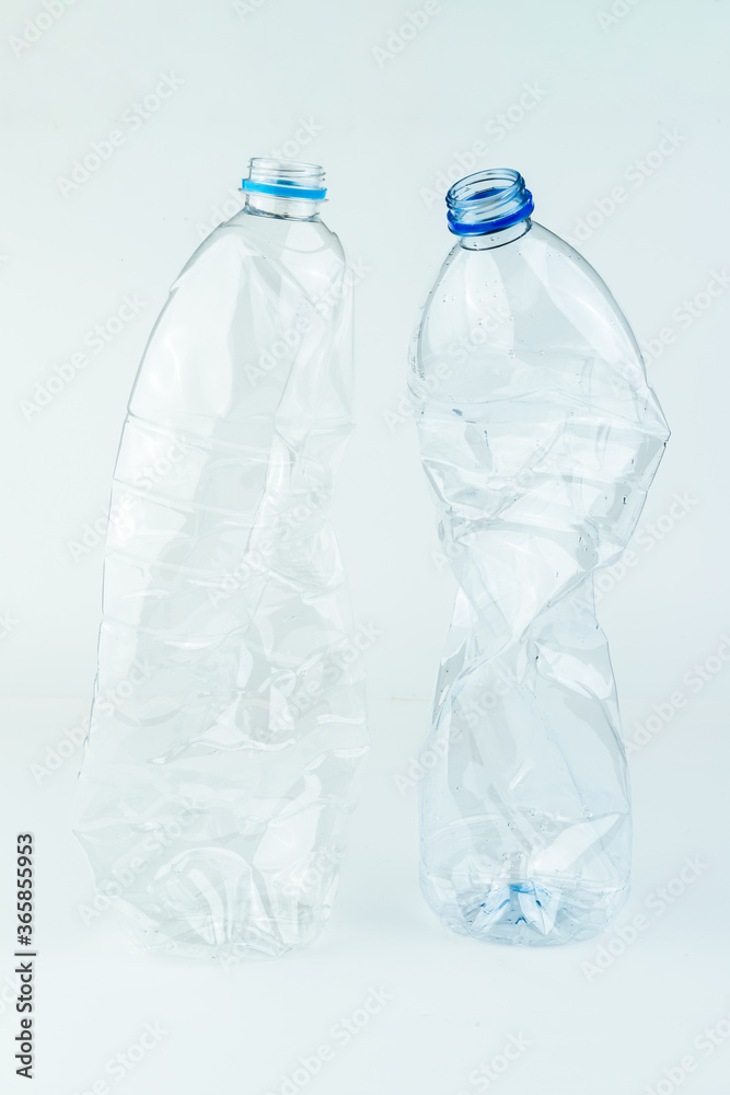 The plastic bottle isolated on white. The plastic bottle isolated on white.