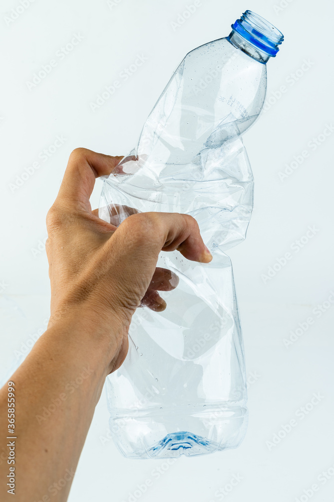 The plastic bottle isolated on white. The plastic bottle isolated on white.