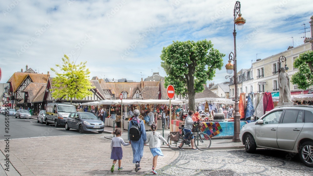 Fototapeta premium Marché de Deauville 