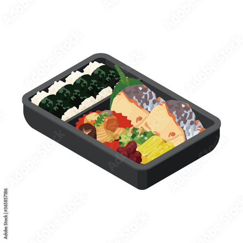 手作りの焼き魚弁当