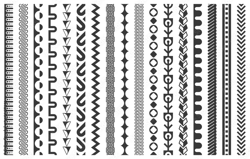 Chain pattern brushes set Chain pattern brushes set