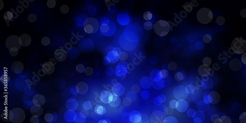 Dark Pink, Blue vector layout with circle shapes. Modern abstract illustration with colorful circle shapes. Pattern for business ads.