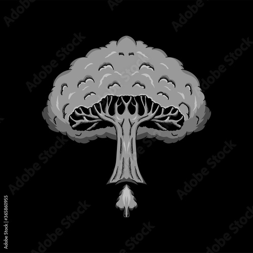 Vector illustration - green design for tshirt concept vintage detailing , logo branding ornanament sign emblem
