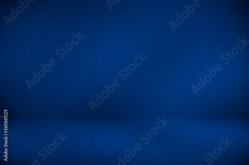 Blue room in 3D.Blur abstract Background