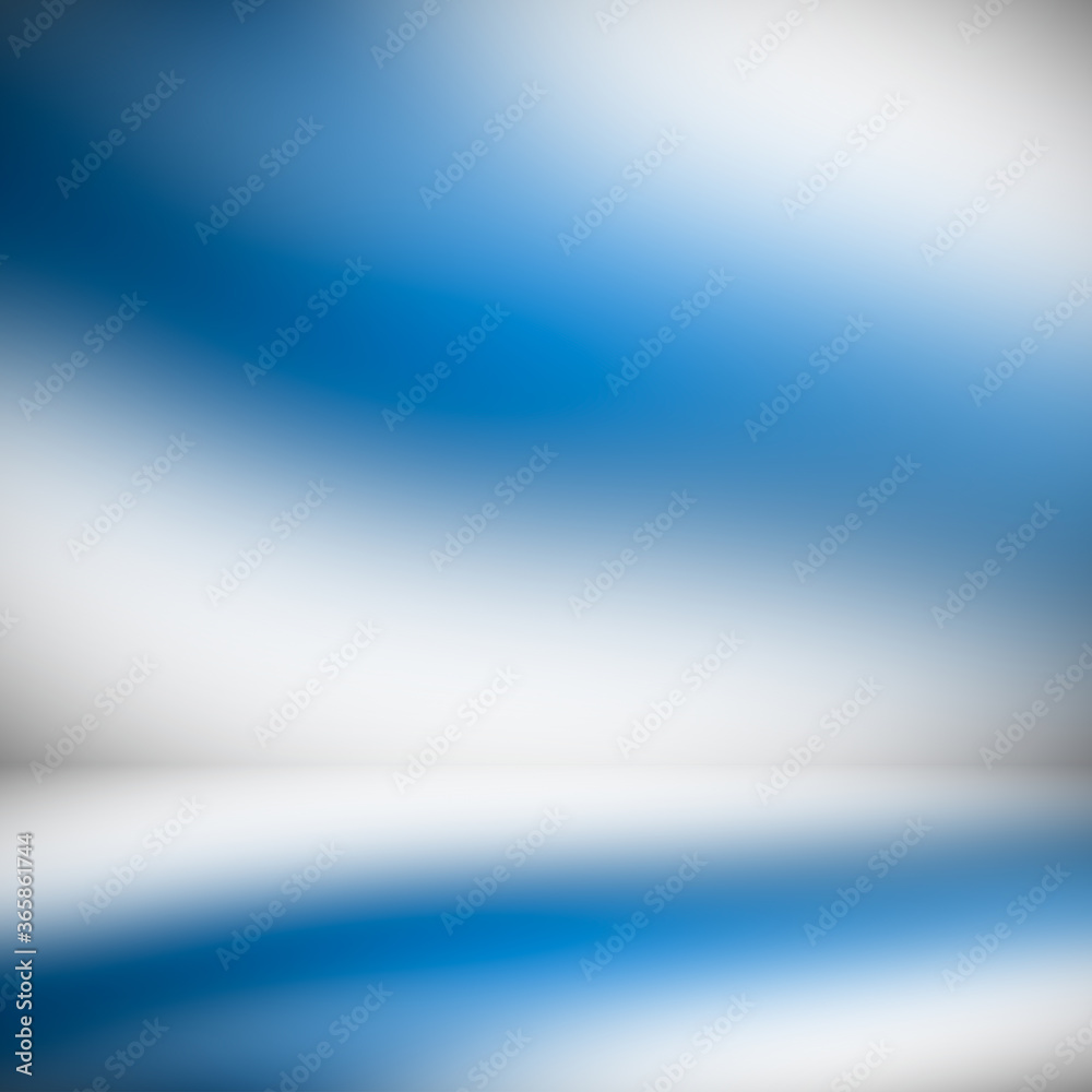 Blue room in 3D.Blur abstract Background Blue room in 3D.Blur abstract Background