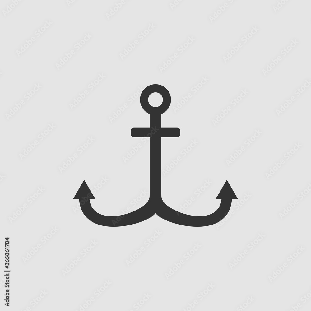 Anchor icon flat Anchor icon flat