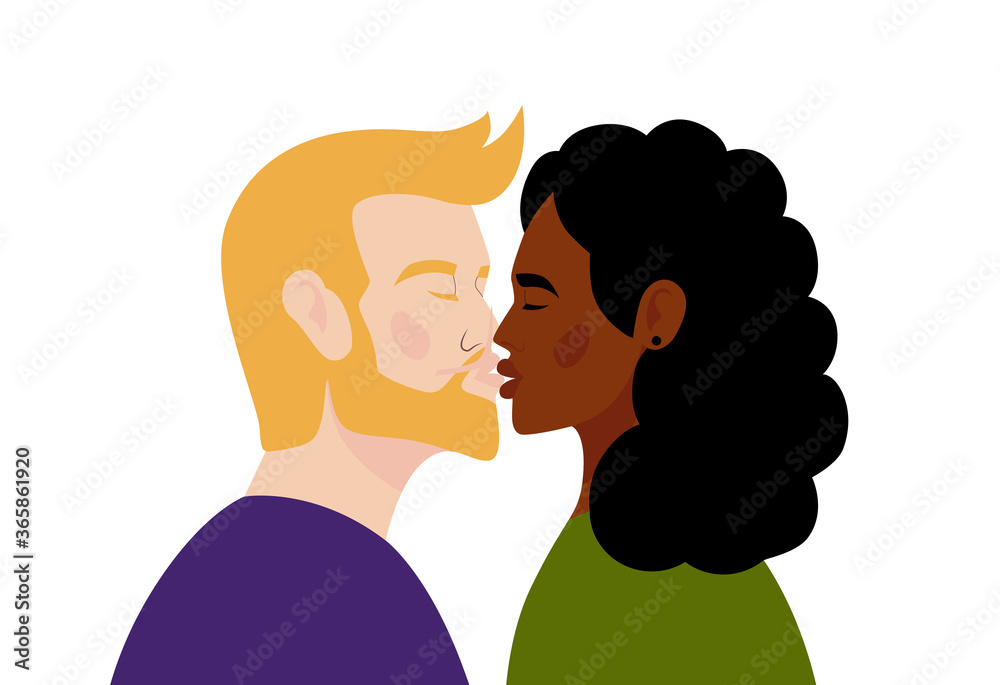 The guy and the girl are kissing The guy and the girl are kissing
