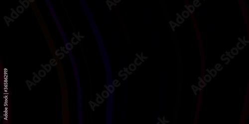 Dark Multicolor vector pattern with lines. Abstract gradient illustration with wry lines. Pattern for websites, landing pages. © Guskova