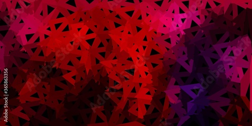 Dark pink  red vector geometric polygonal wallpaper.