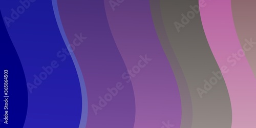 Light Pink, Blue vector texture with wry lines. Brand new colorful illustration with bent lines. Pattern for ads, commercials.