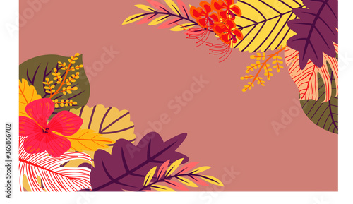 Autumn Background,Colorful Leaf Background. Background with Plants and Leaves. Backdrop for Greeting Cards, Posters, Banners and Placards