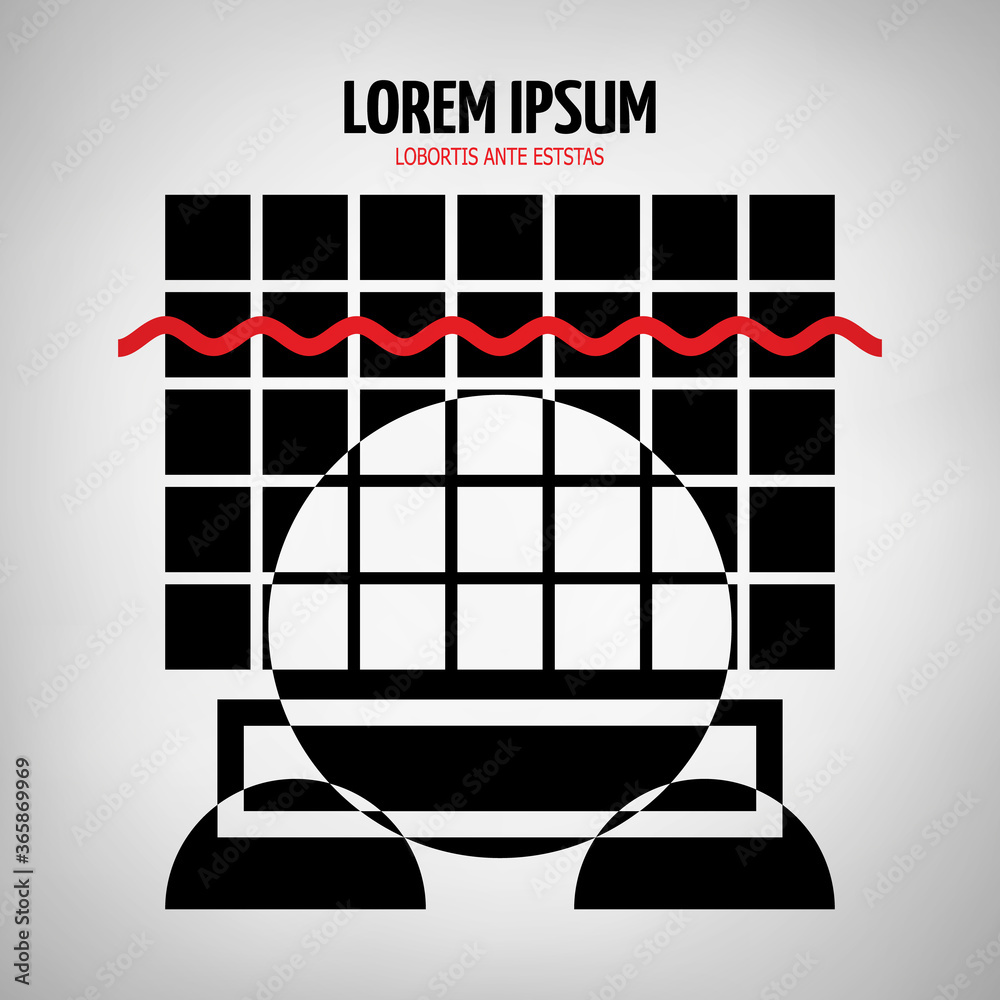 Abstract geometric modern symmetric design Abstract geometric modern symmetric design