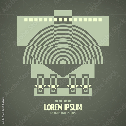 Abstract geometric modern symmetric design