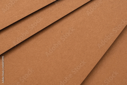 Abstract brown paper background geometric cardboard sheet