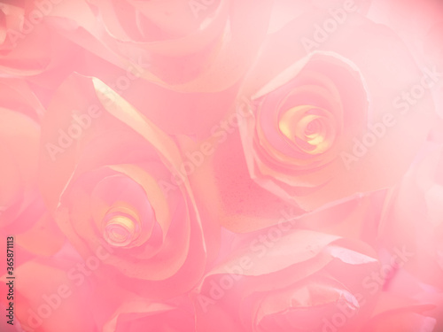 Beautiful abstract color pink flowers on white background and whit flower frame and pink leaves texture  pink background  colorful graphics banner happy valentine day 