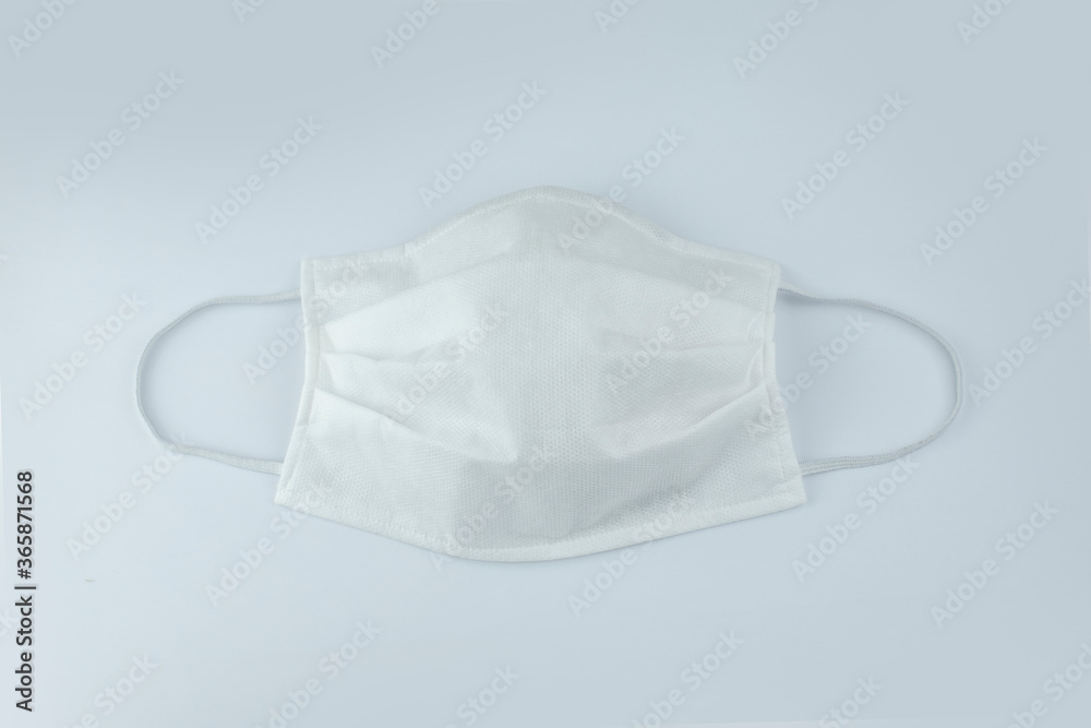 White Face Mask Mockup, Blank dust mask isolated on white background, ready for your design White Face Mask Mockup, Blank dust mask isolated on white background, ready for your design