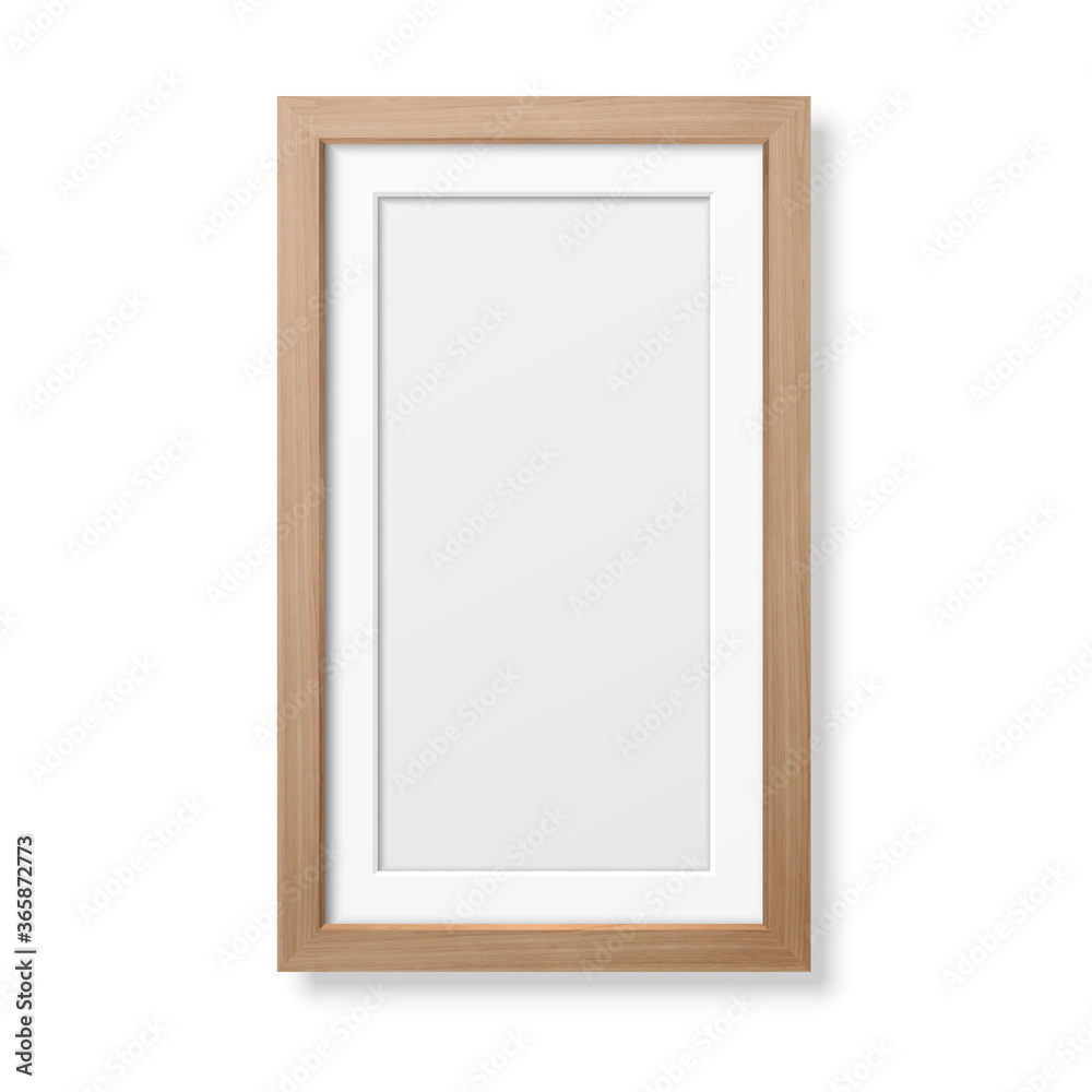 Vector 3d Realistic Vertical Brown Wooden Simple Modern Frame Icon Closeup Isolated on White Background. It can be used for presentations. Design Template for Mockup, Front View Vector 3d Realistic Vertical Brown Wooden Simple Modern Frame Icon Closeup Isolated on White Background. It can be used for presentations. Design Template for Mockup, Front View