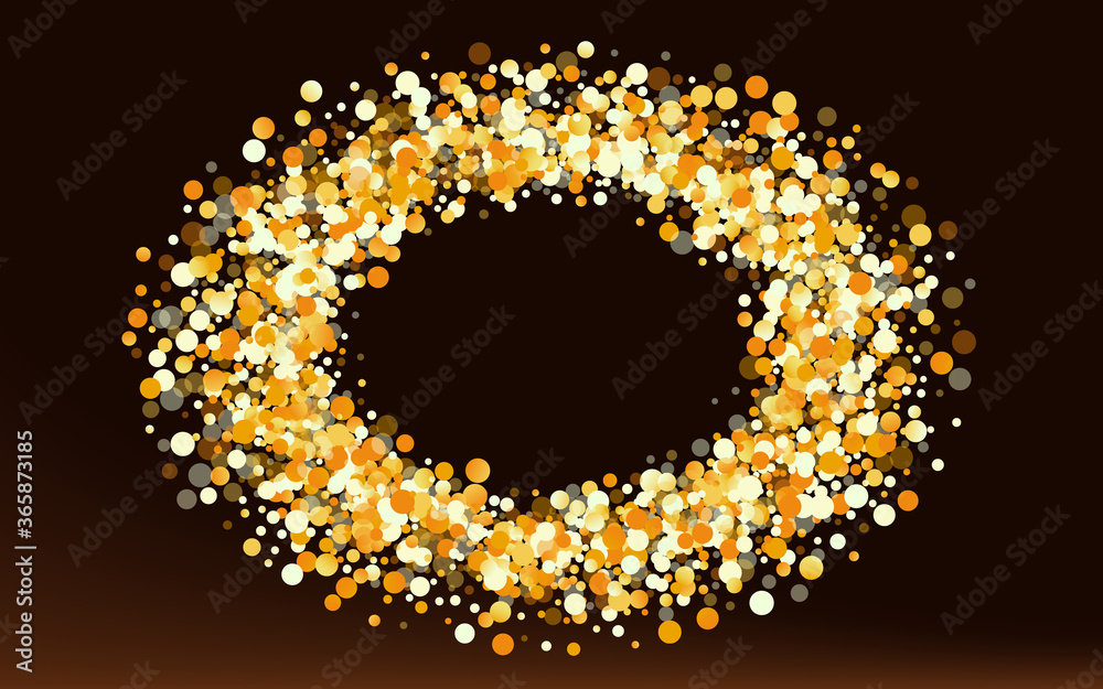 Yellow Dust Bright Brown Dark Background. Rich Yellow Dust Bright Brown Dark Background. Rich