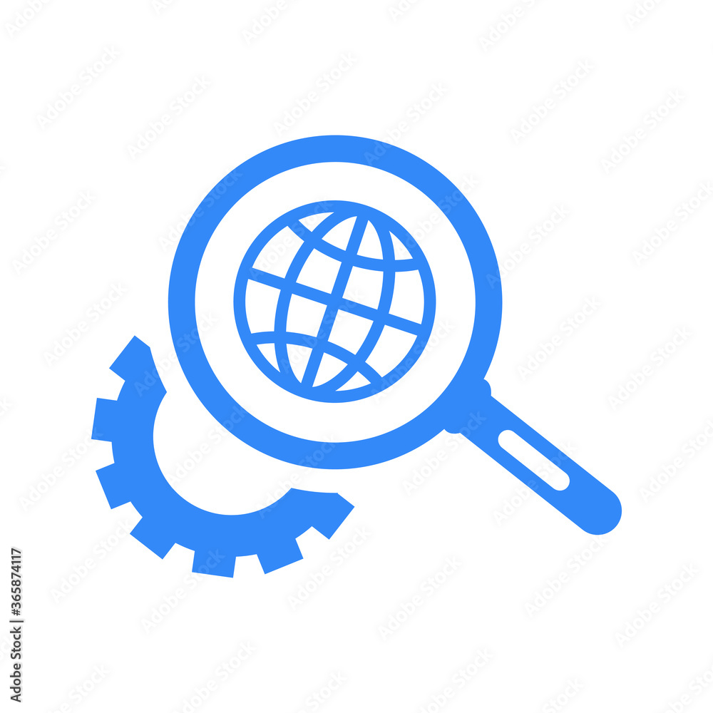 Search Engine Optimization blue icon Search Engine Optimization blue icon