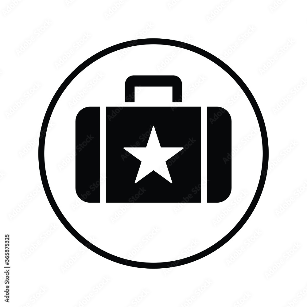 Briefcase, suitcase icon / black color Briefcase, suitcase icon / black color