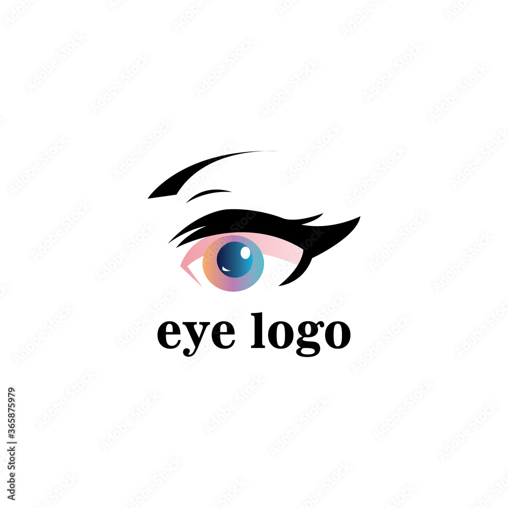 eye logo illustration of a black vector design eye logo illustration of a black vector design