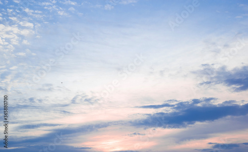 bright beautiful sunny multi-colored sky during sunset.