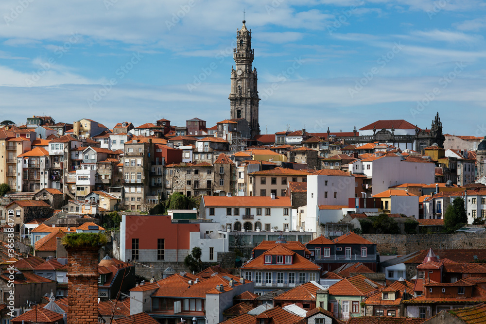 portuguese cityscape on a sunny day