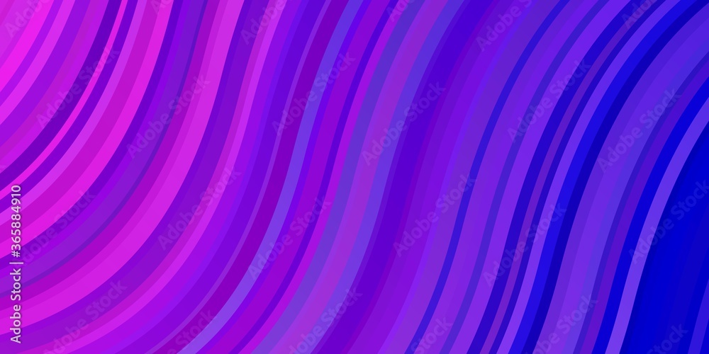Light Pink, Blue vector layout with wry lines. Abstract illustration with gradient bows. Design for your business promotion. Light Pink, Blue vector layout with wry lines. Abstract illustration with gradient bows. Design for your business promotion.