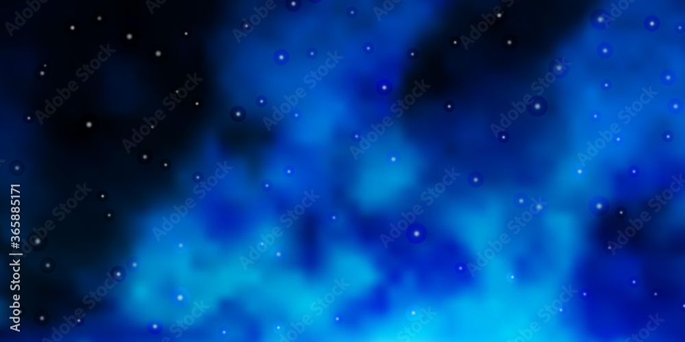 Light BLUE vector texture with beautiful stars. Colorful illustration with abstract gradient stars. Theme for cell phones.