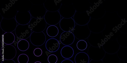 Dark Pink, Blue vector template with circles. Abstract colorful disks on simple gradient background. New template for a brand book.