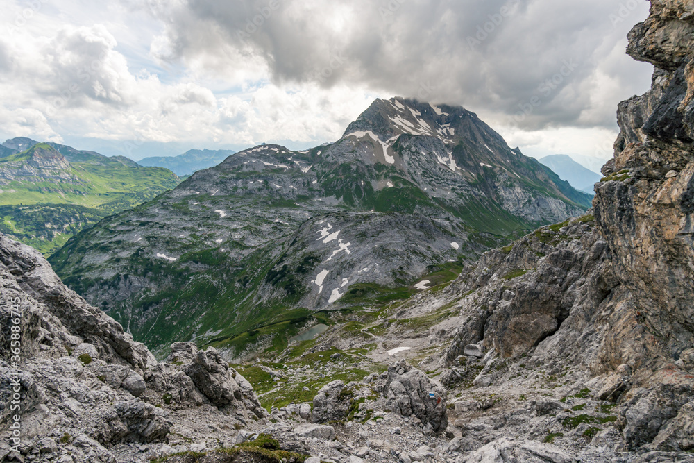 Fantastic hike in the Lechquellen Mountains in Vorarlberg Austria Fantastic hike in the Lechquellen Mountains in Vorarlberg Austria