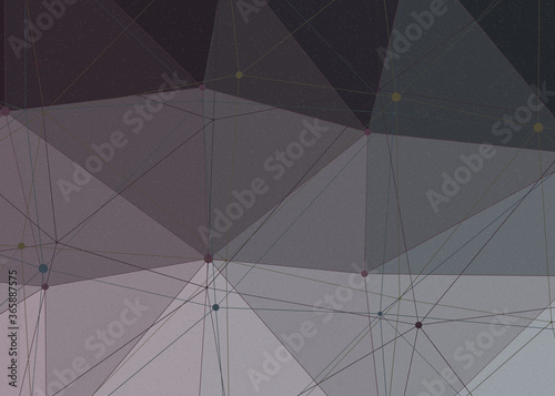 Charcoal Gray color Abstract color Low-Polygones Generative Art background illustration
