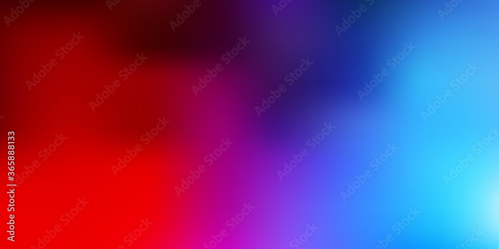 Light blue, red vector blurred pattern.