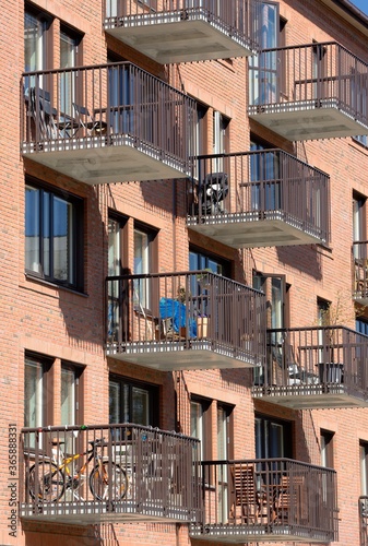 Modern apartment buildings in Stockholm - Sweden