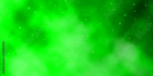 Light Green vector layout with bright stars. Decorative illustration with stars on abstract template. Pattern for wrapping gifts.